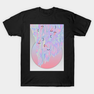 Holographic geometry art design T-Shirt